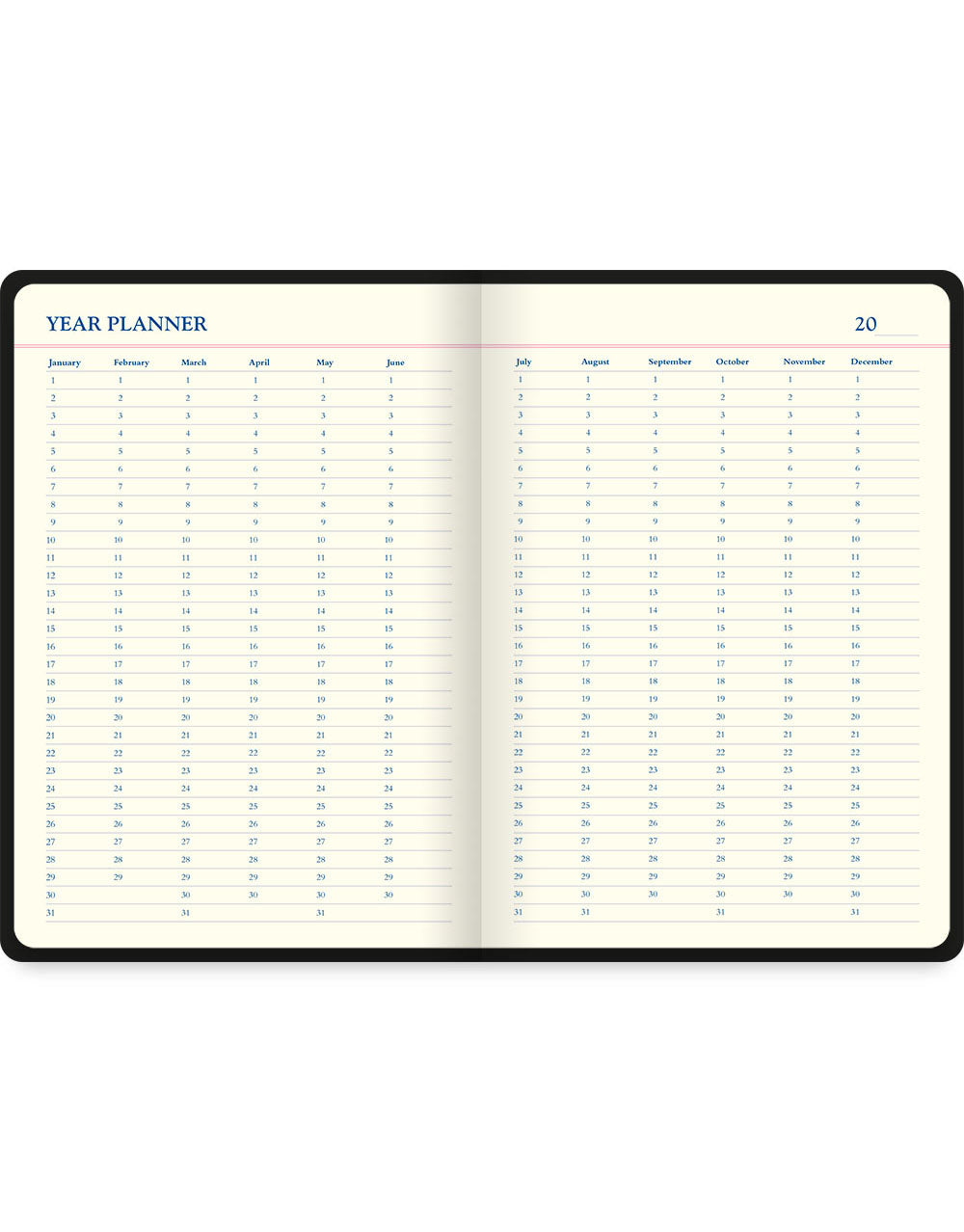 Icon A5 5 year Diary Year Planner#colour_black
