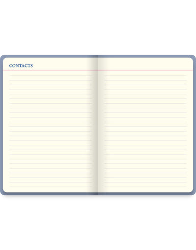 Icon A5 5 year Diary Blue Contact Pages#colour_blue