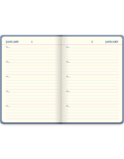 Icon A5 5 year Diary Blue Undated Pages#colour_blue