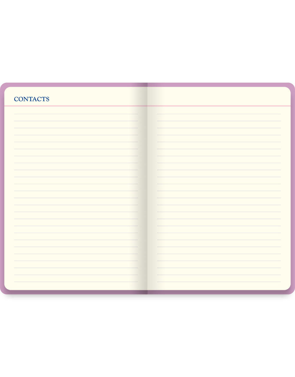 Icon A5 5 year Diary Pink Contact Pages#colour_pink