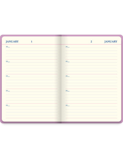 Icon A5 5 year Diary Pink Undated Pages#colour_pink