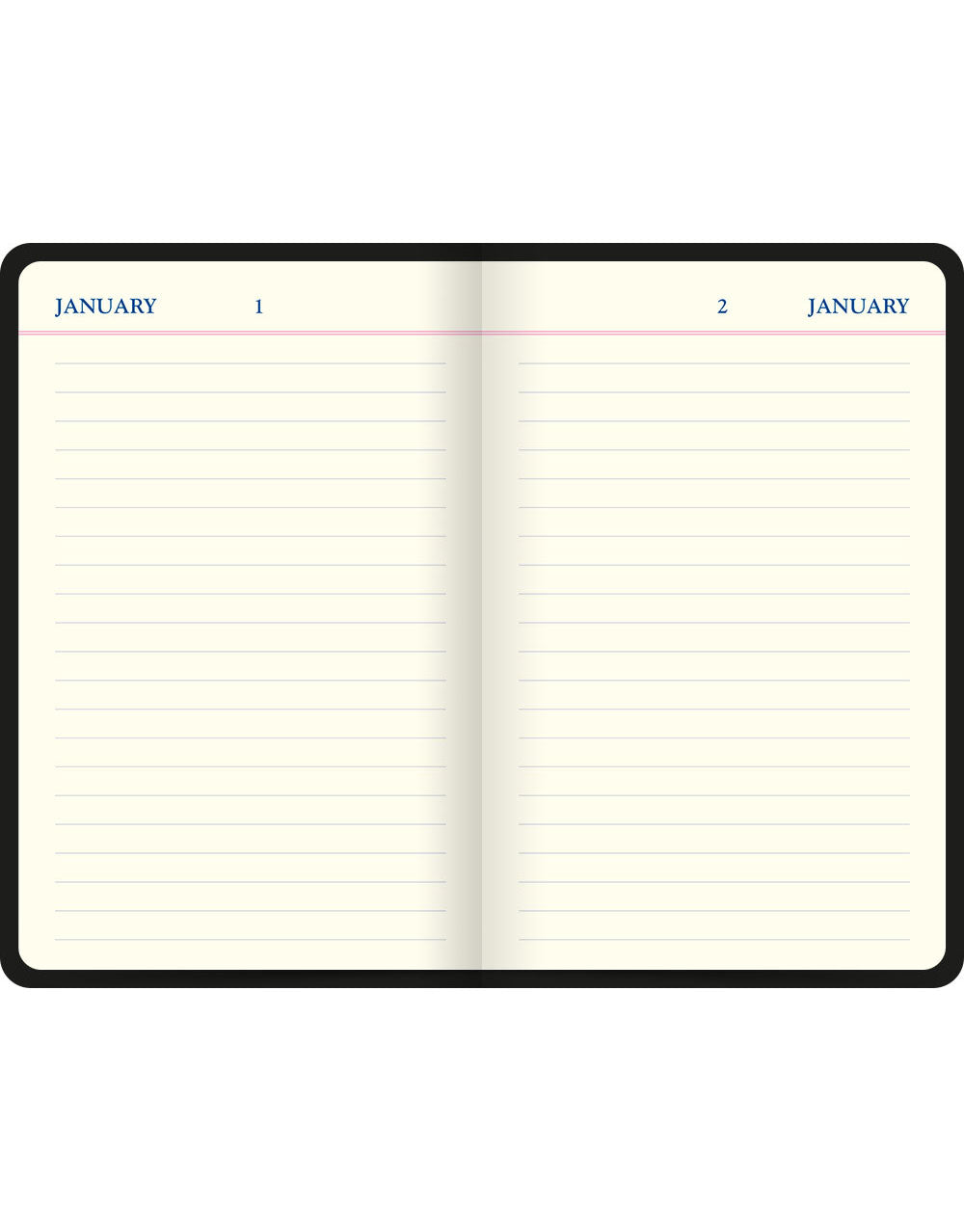 Letts Of London Icon Perpetual Diary | Undated 12-Month Journal With Cream Paper, Green Cover