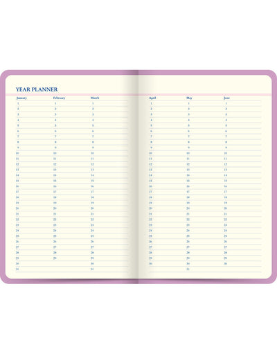 Icon Book Perpetual Diary Pink Year Planner#colour_pink