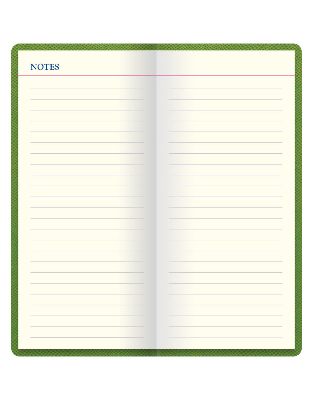 Legacy Slim Pocket Travel Journal Green Notes#colour_green