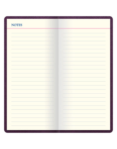 Legacy Slim Pocket Travel Journal Purple Notes#colour_purple